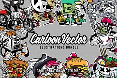 Cartoon Vector Illustrations Bundle Product Image 1