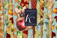French Bulldog Clipart Pattern tiles Product Image 5
