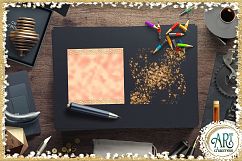 Luxury Rose Gold Glitter Seamless Digital Papers,Borders Set Product Image 11
