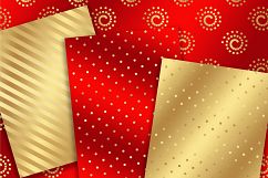 Gold Metallic Christmas background 8, 5 x 11 inch Product Image 2