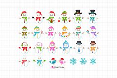 Snowman clipart Product Image 2