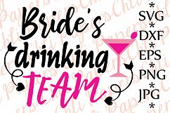 Brides Drinking Team Svg Product Image 1