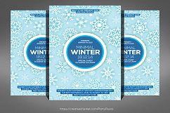 Minimal Winter Party Flyer Product Image 1
