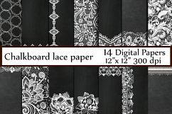 Chalkboard digital paper Product Image 1