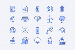 Blue Energy Icons Product Image 1