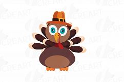 Colorful Thanksgiving Turkey clip art, Happy Thanksgiving Product Image 5