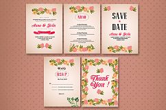 Floral Wedding Invitation Cards Pack Product Image 1