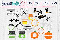 Halloween Monogram MEGA Bundle - Set of 21 - Digital Downloa Product Image 1