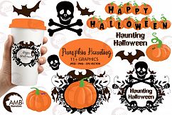 Halloween Haunting  pumpkins clipart, graphics, illustrations AMB-996 Product Image 1