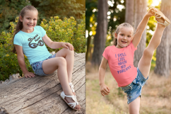 Girls T-shirt Mock-up Product Image 2