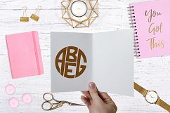 4 Letter Round Monogram Kit Product Image 9