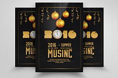 New Year Music Party Flyer Product Image 1