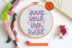 Cross stitch pattern PDF for make magic quotes Product Image 2