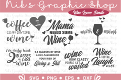 Wine SVG, Wine Bundle SVG, Mom SVG, Wine Bottle Svg, Wine Product Image 1