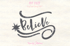 Believe Svg, believe svg file, believe cut file, christmas Product Image 1