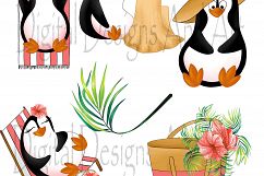 Beach penguins clipart Product Image 3
