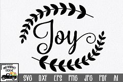 Christmas SVG Cut File - Joy SVG DXF PNG EPS JPG Product Image 1