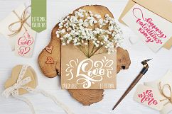Valentine&#039;s Day lettering photo overlays Product Image 1