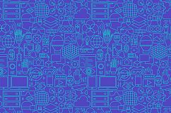 Virtual Reality Line Tile Patterns Product Image 7