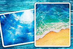 Seascapes. Watercolor illustrations. Product Image 9