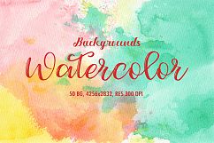 50 Watercolor Backgrounds 02 Product Image 1