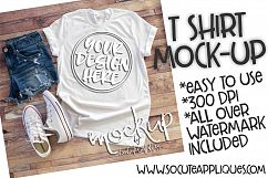 White t shirt mock up 6520 Product Image 1