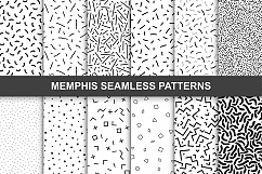 Memphis seamless patterns. Swatches. Product Image 1