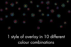 Falling Snow - 10 Crystalline Snowflake Overlays Product Image 2
