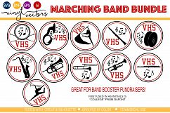 Marching Band Music Instrument Bundle SVG DXF cut ready file Product Image 1