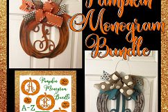 Pumpkin Svg, Pumpkin Monogram Svg, Pumpkin Monogram Designs Product Image 3