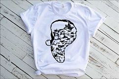 Santa Claus beard SVG Christmas tackle santa 1056s Product Image 1