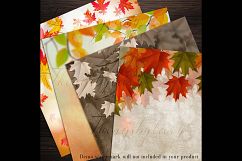 18 Autumn Leaves Digital Papers, thanksgiving fall wedding Product Image 7