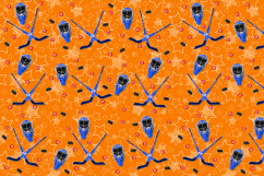 The seamless pattern on the hockey theme. Product Image 3