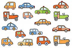 Toys vector buildings and cars Product Image 3
