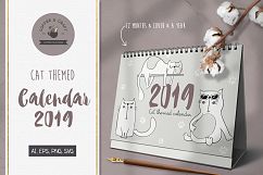 Cat Themed Calendar 2019 Product Image 1