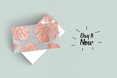 Rose Gold Foil Marble Business Card Product Image 6