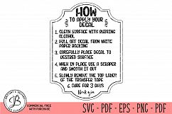 Care Card Instruction SVG, Care Cards SVG, Print and Cut Product Image 2