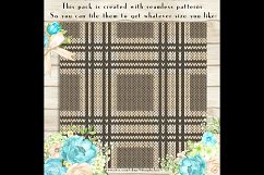 100 Seamless Knitting Plaid Digital Papers 12 x 12 inch Product Image 2