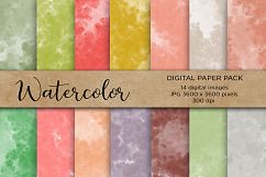 Watercolor Digital Paper, Watercolor Background Product Image 1