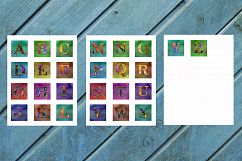 Alphabet Printable, Letters, Signs, Urban, Collage Sheet Product Image 3