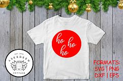 Ho Ho Ho Circle SVG Design Product Image 1