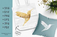 Hummingbird Silhouette - SVG DXF PNG EPS JPG PDF Cut File Product Image 3