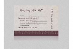 Wedding Boarding Pass Invitation Template Product Image 4