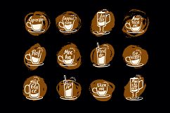Coffee drinks illustration Product Image 4