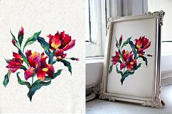 Watercolor iris flowers. Product Image 4