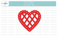 Lattice Heart SVG DXF PNG Product Image 1