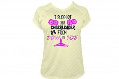 I SUPPORT MY CHEERLEADER FILE SVG,EPS,DXF,PNG,JPG Product Image 1