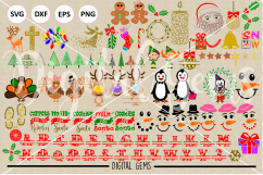 Christmas Bundle SVG / DXF / EPS / PNG files Product Image 2