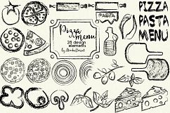 Pizza Menu - Rustic Restaurant Menu Illustrations Product Image 2