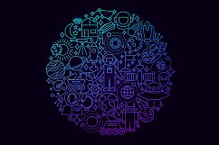 Space Line Art Icons Product Image 5